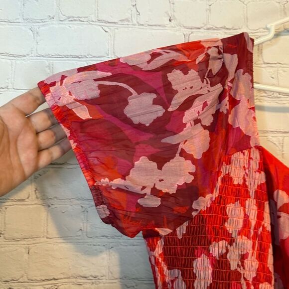 Torrid Red and White Ruffled Midi Sundress - Picture 5 of 9